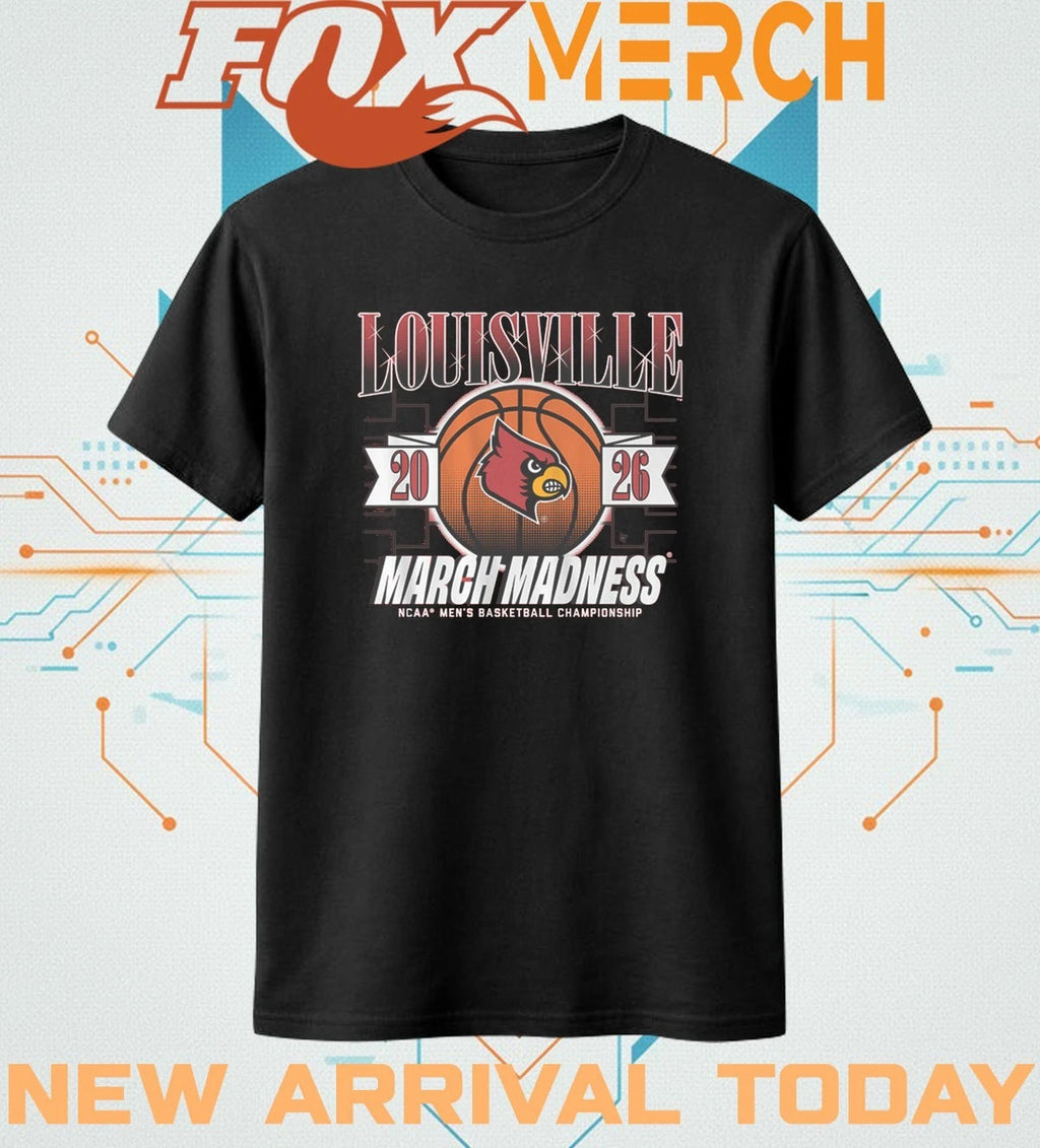 Louisville Cardinals Men’s Basketball 2026 March Madness t-shirt
