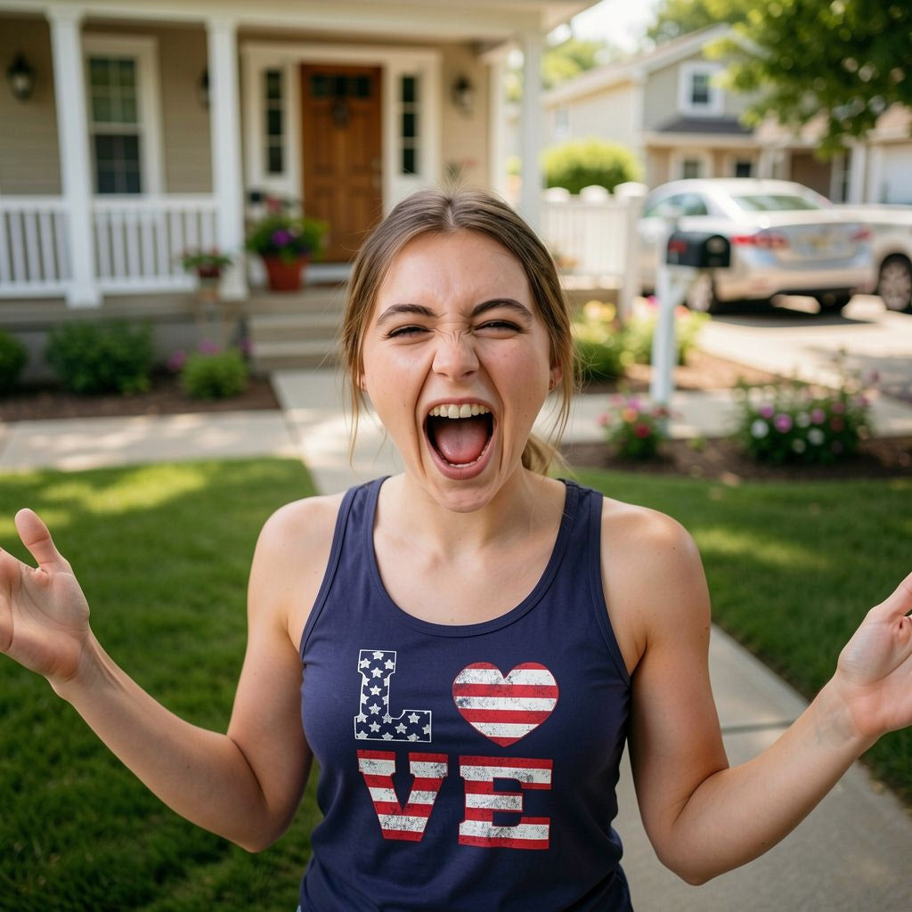 Love American Flag Women's Tank Top