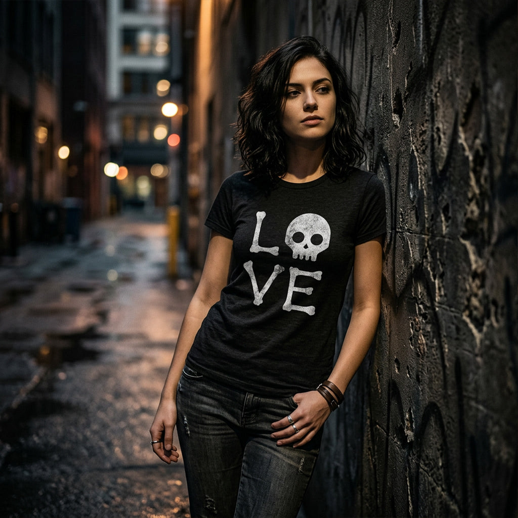 Love Skull Women's T Shirt