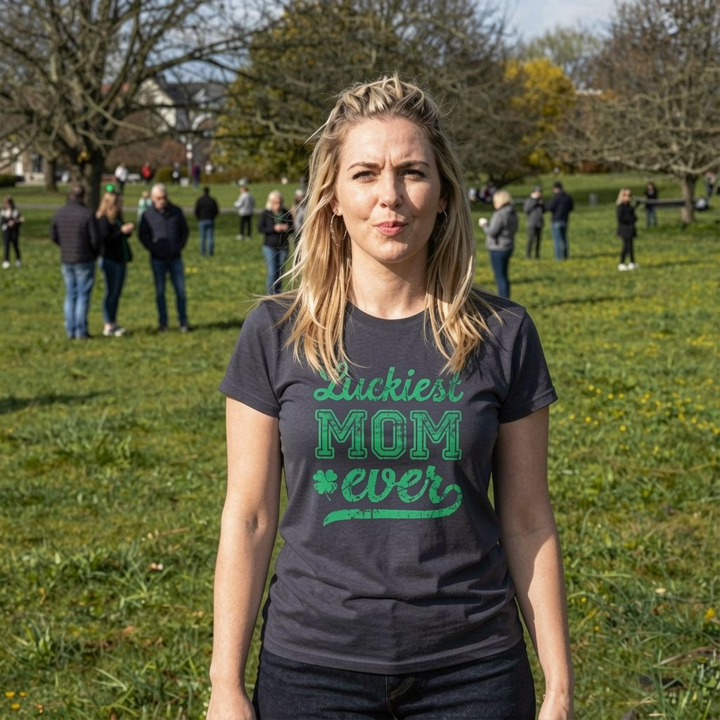 Luckiest Mom Ever Women's T Shirt