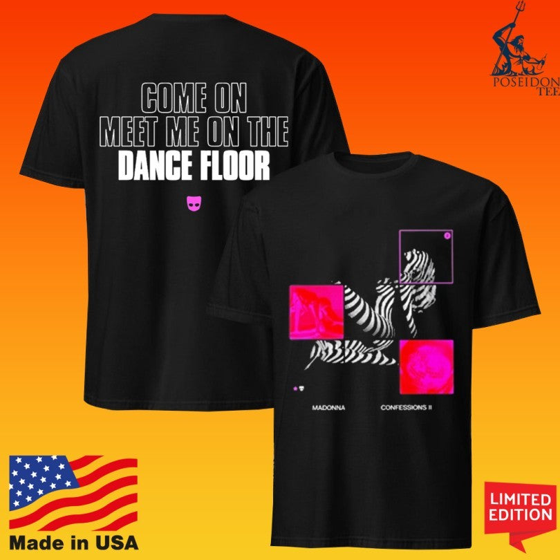 Madonna Confessions Come On Meet Me On The Dance Floor Grid T-shirt