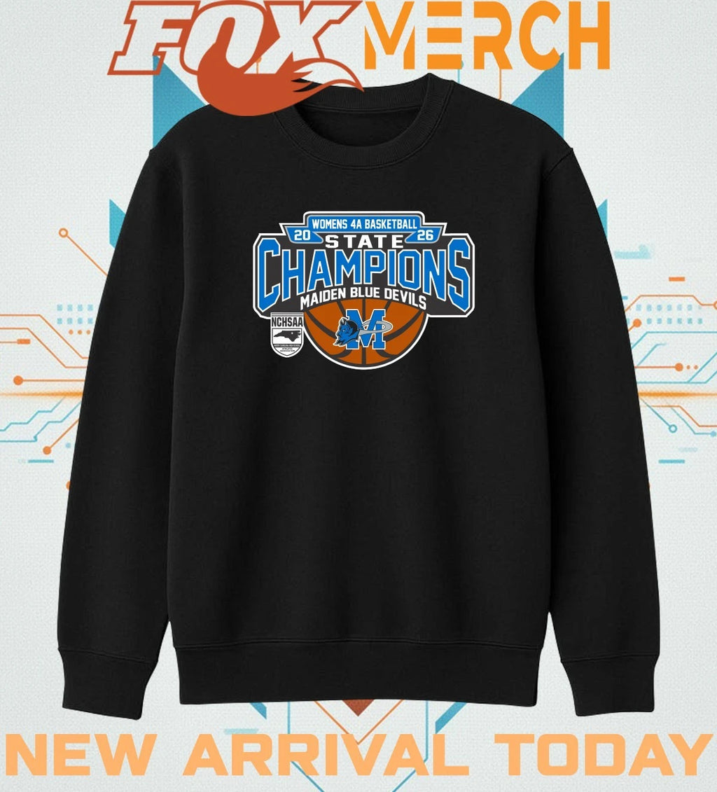 Maiden Blue Devils 2026 Women’s 4A Basketball State Champions t-shirt