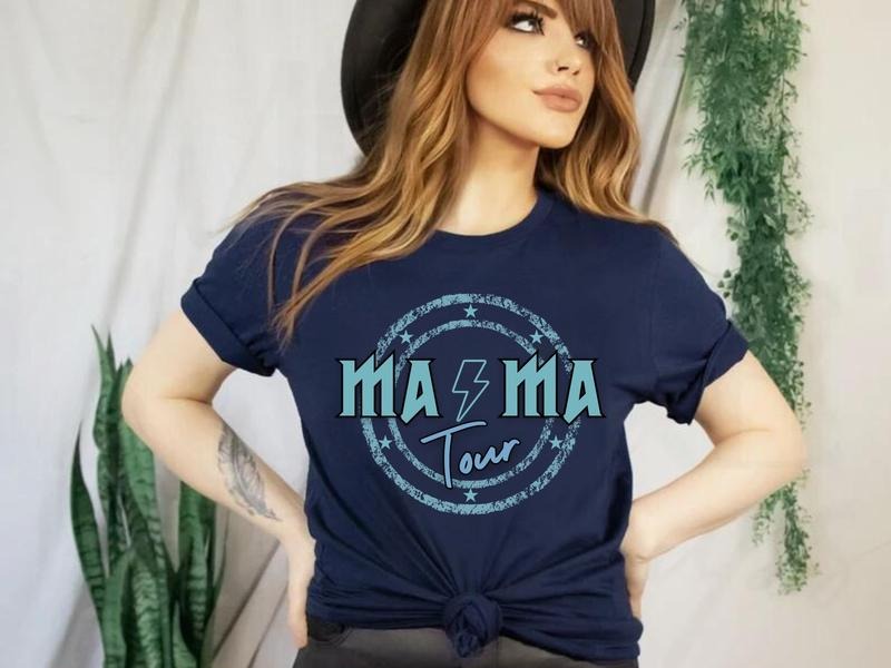 mama rock tour shirt, mom life, concert tee, rock and roll, motherhood world tour, music lover tee, tired as a mother,...