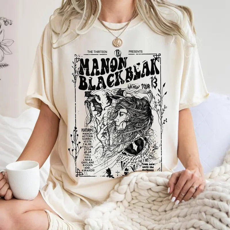 manon blackbeak Tshirt, manon blackbeak tshirt, manon blackbeak, Throne of Glass Shirt, acotar shirt, acotar merch, sarah...