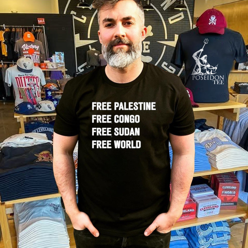 Marc Cucurella Free Palestine Free Congo Free Sudan Free World T-shirt