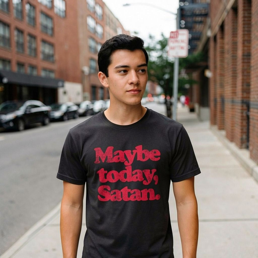 Maybe Today Satan Men's T Shirt