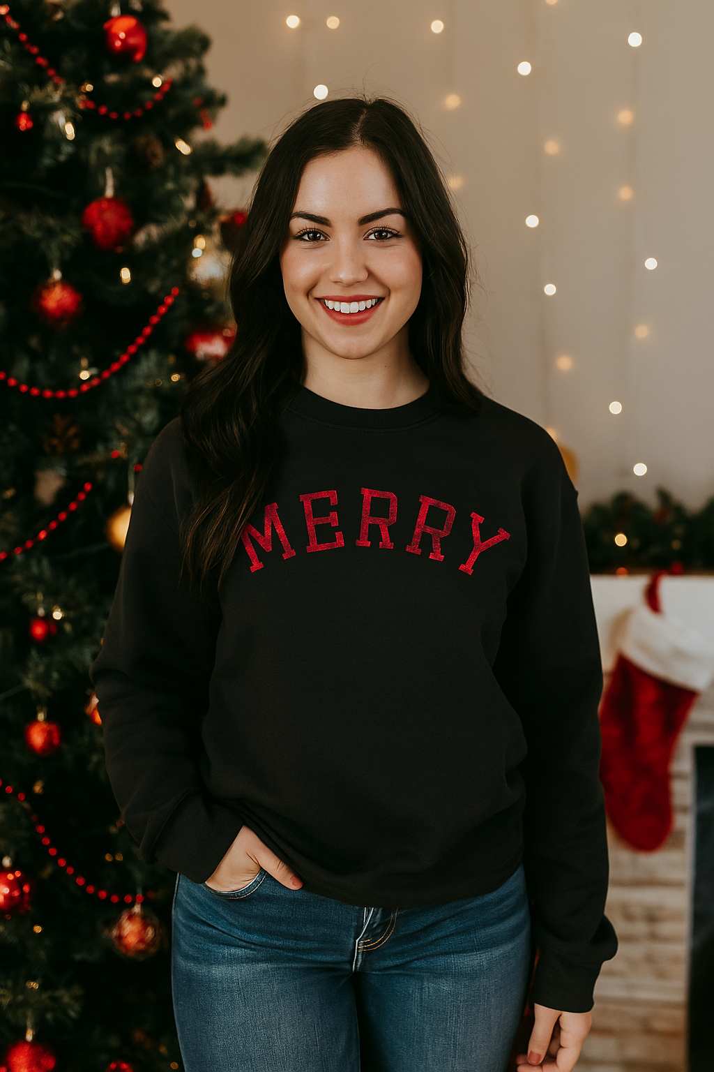 Merry Crew Neck Sweatshirt
