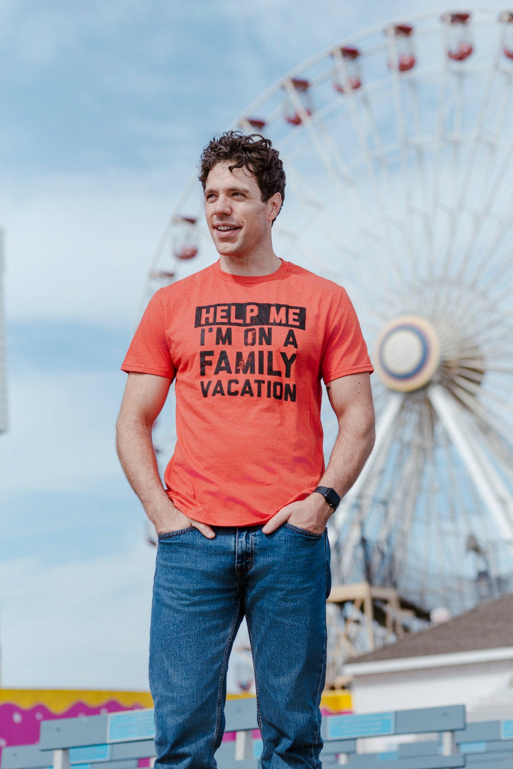 Help Me Im On A Family Vacation Men's T Shirt