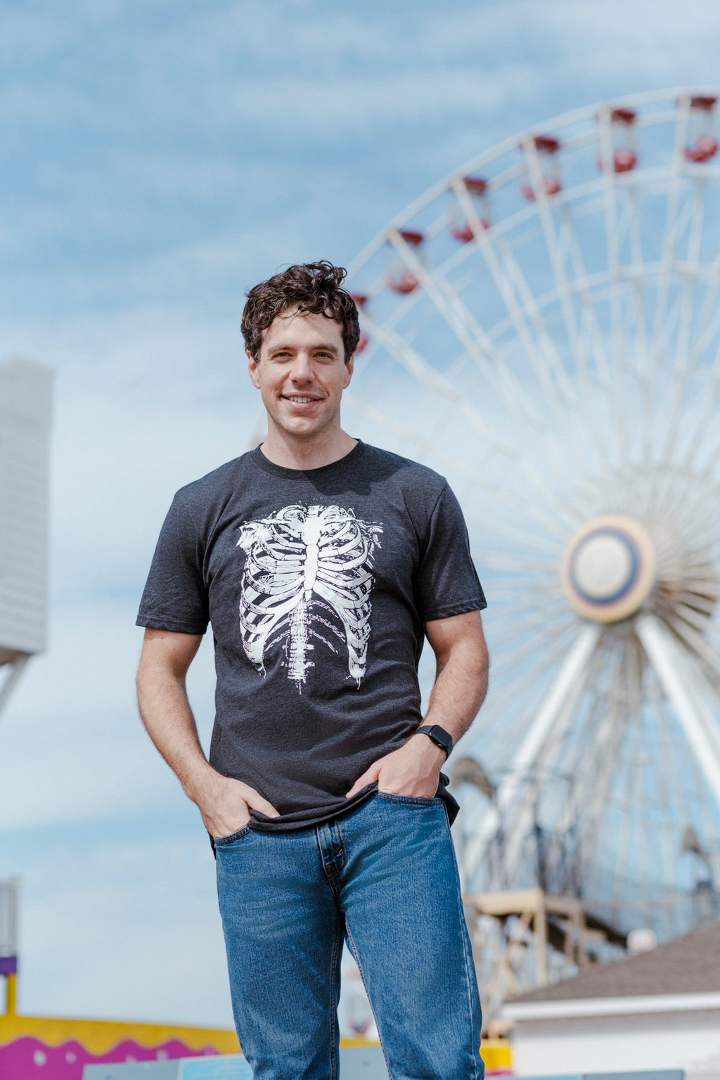 Splattered Rib Cage Men's T Shirt