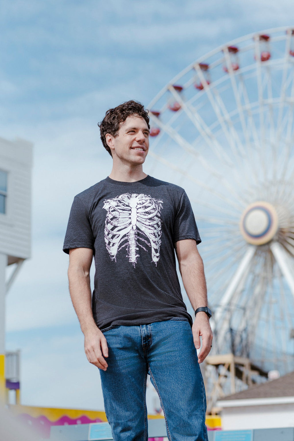 Splattered Rib Cage Men's T Shirt