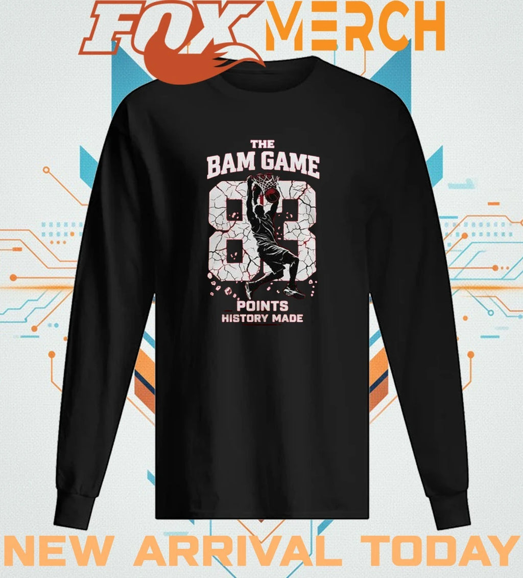 Miami Heat Bam Adebayo Makes HISTORY With 83 points in a game 2026 t-shirt
