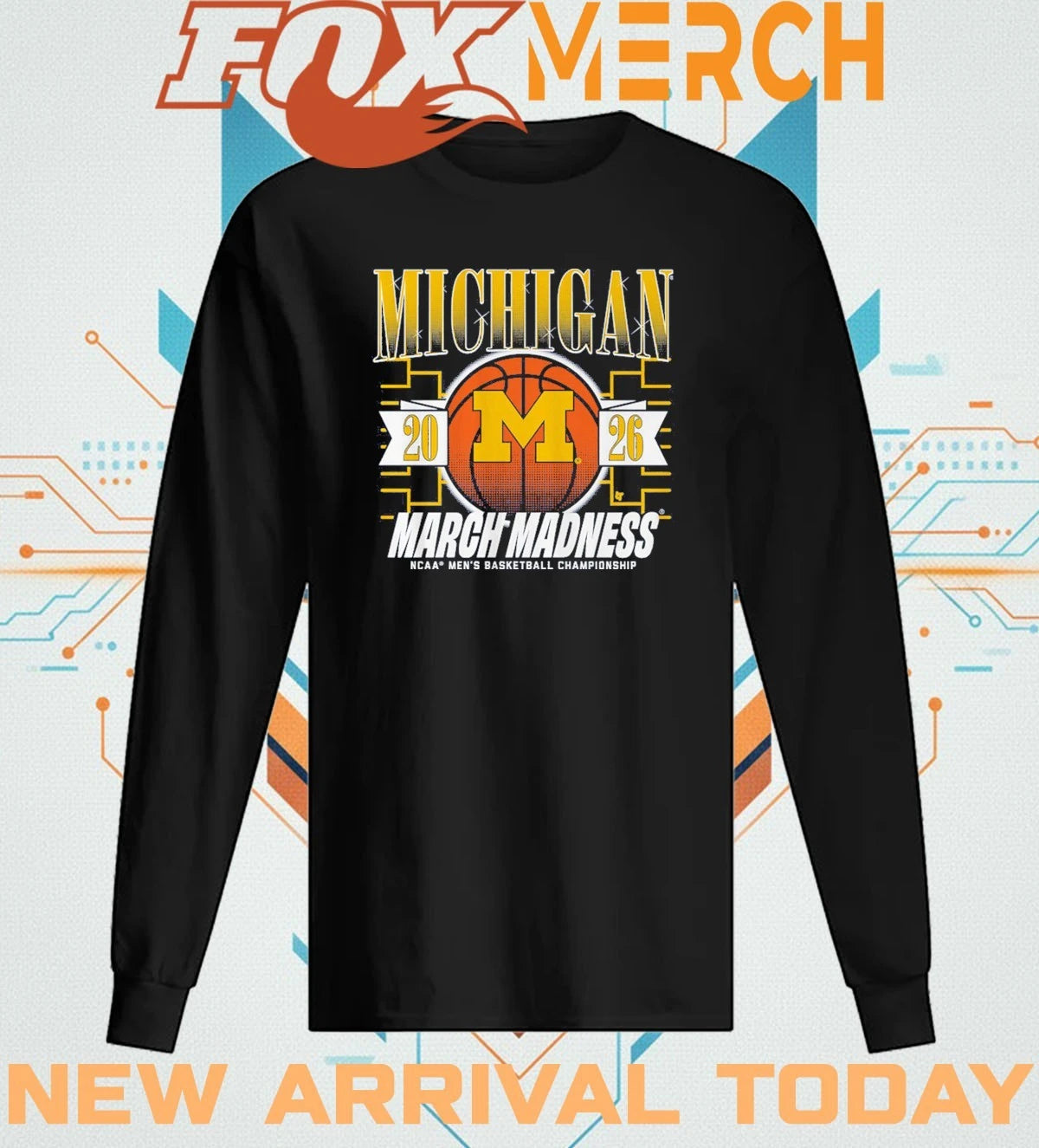 Michigan Wolverines Men’s Basketball 2026 March Madness t-shirt