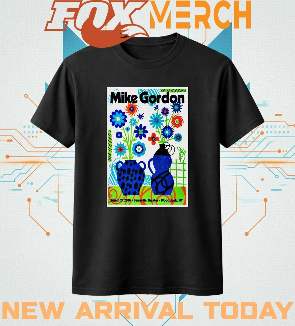 Mike Gordon Tour Woodstock NY On Mar 13 2026 poster t-shirt