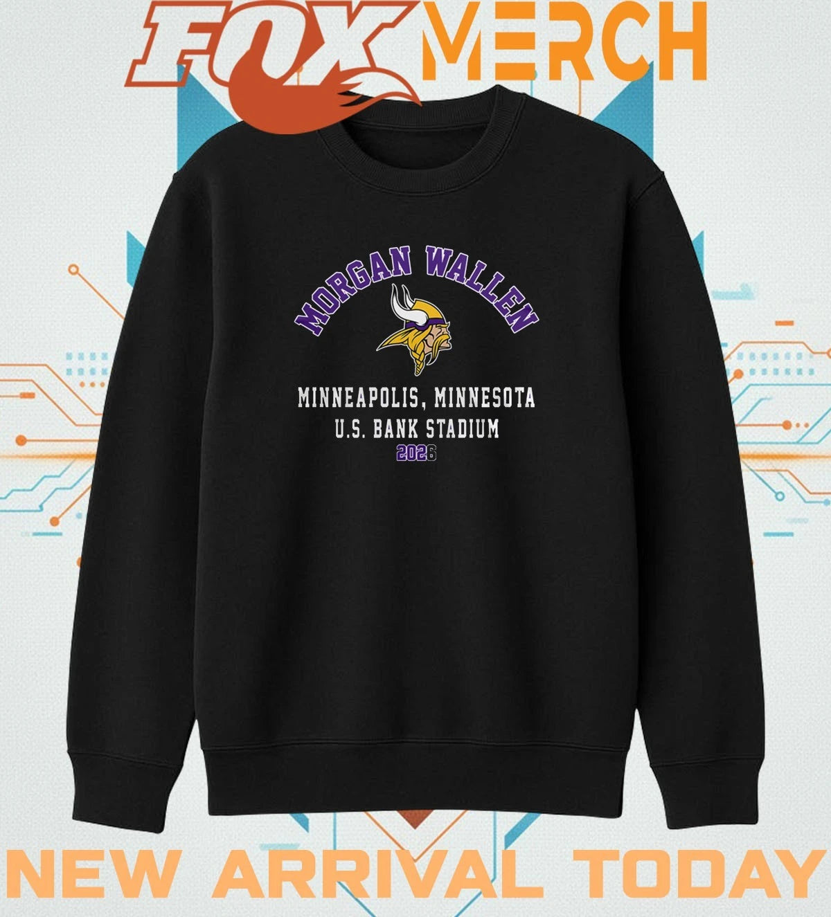 Minnesota Vikings 2026 Exclusive Morgan Wallen t-shirt