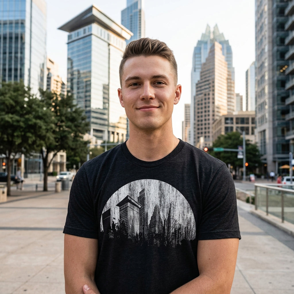 Moon City Men's T Shirt