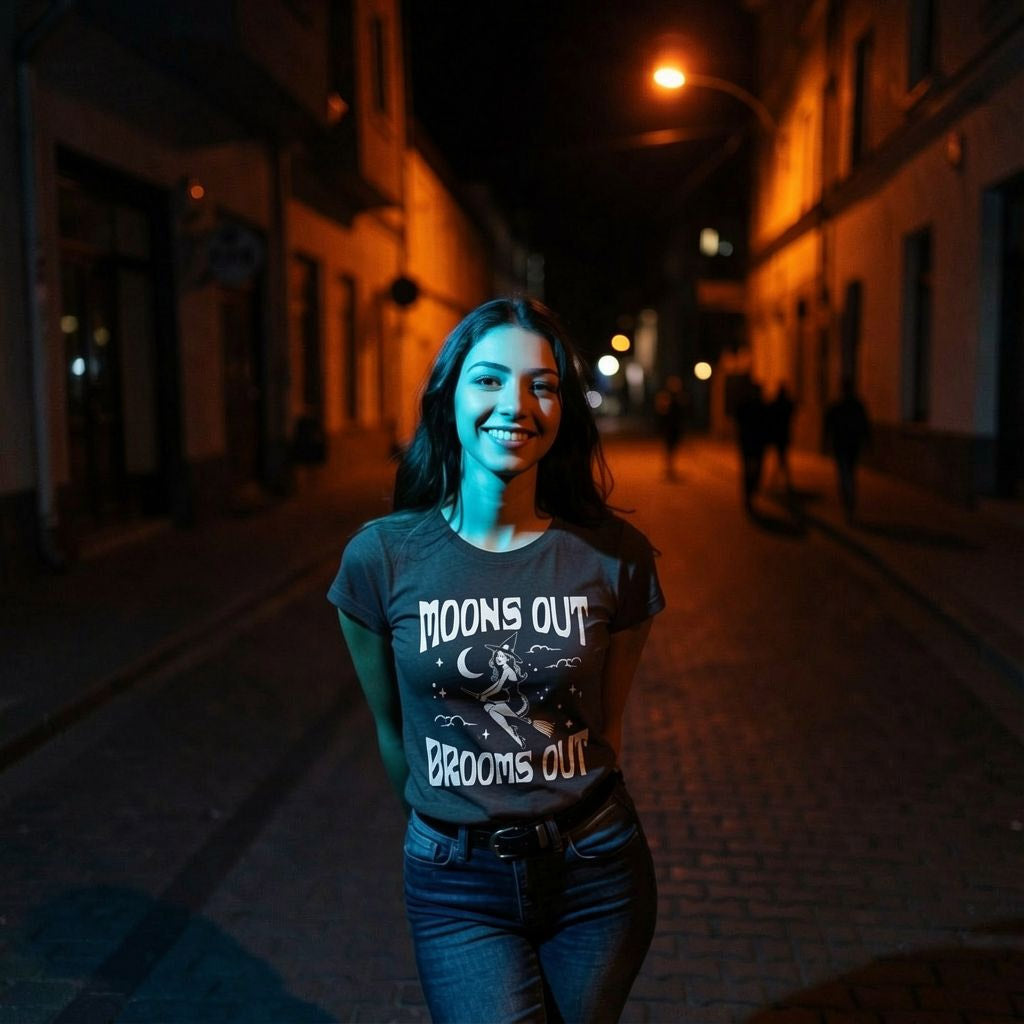 Moons Out Brooms Out Women's T Shirt