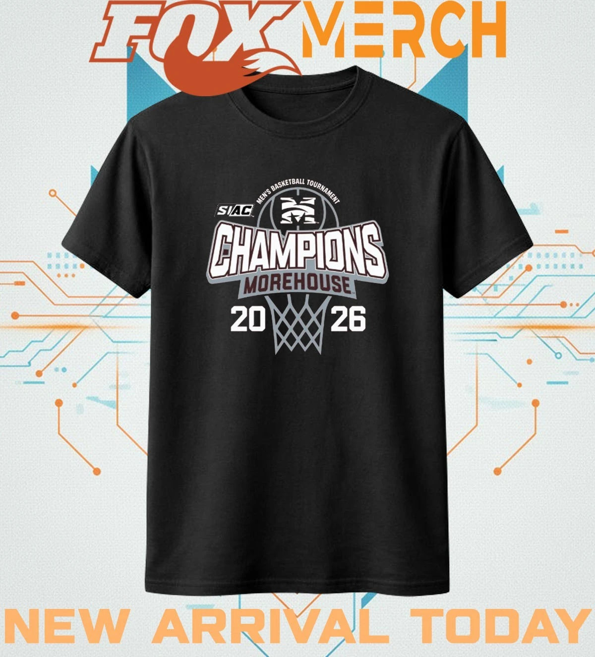 Morehouse College Men’s Basketball 2026 SIAC Tournament Champions t-shirt