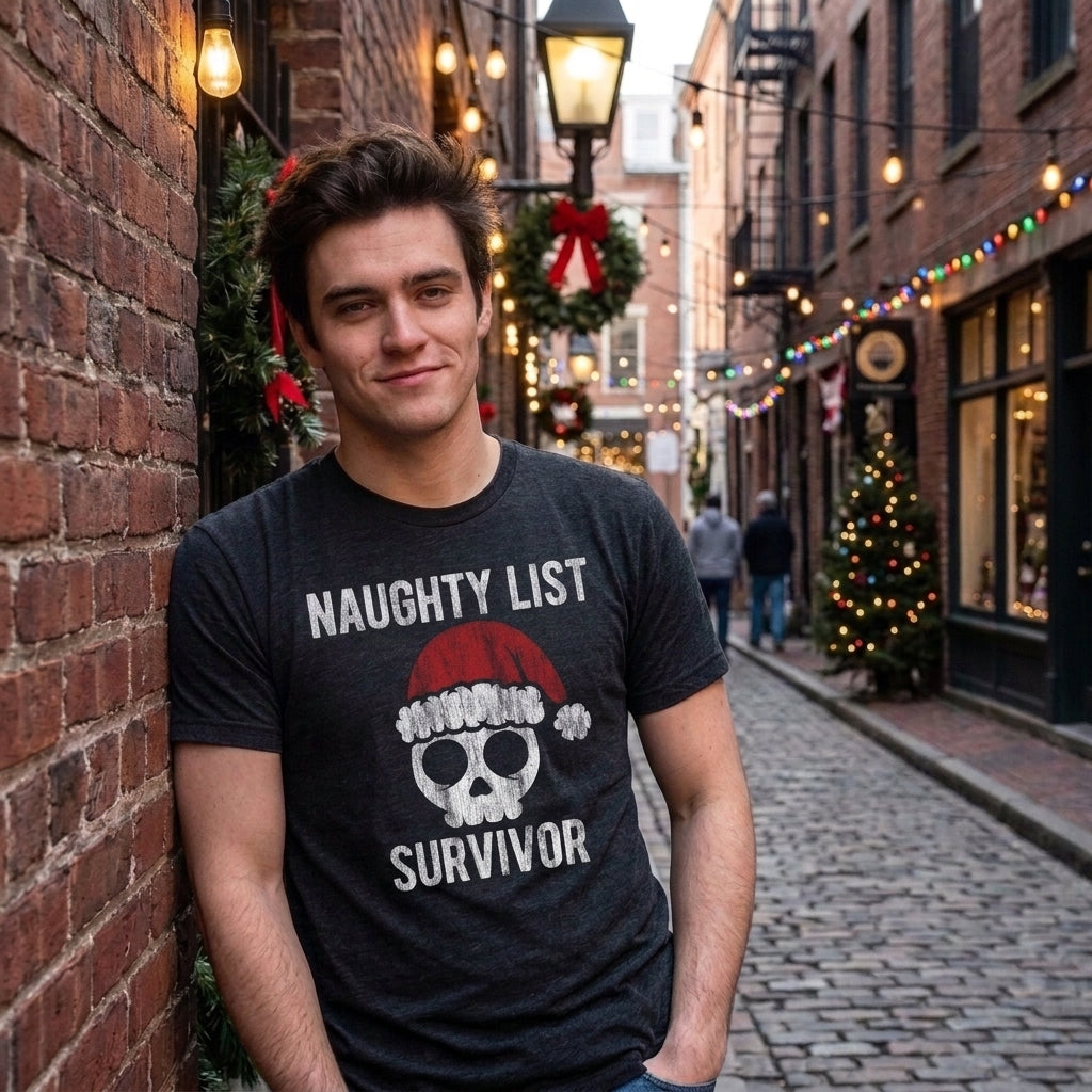 Naughty List Survivor Men's T Shirt