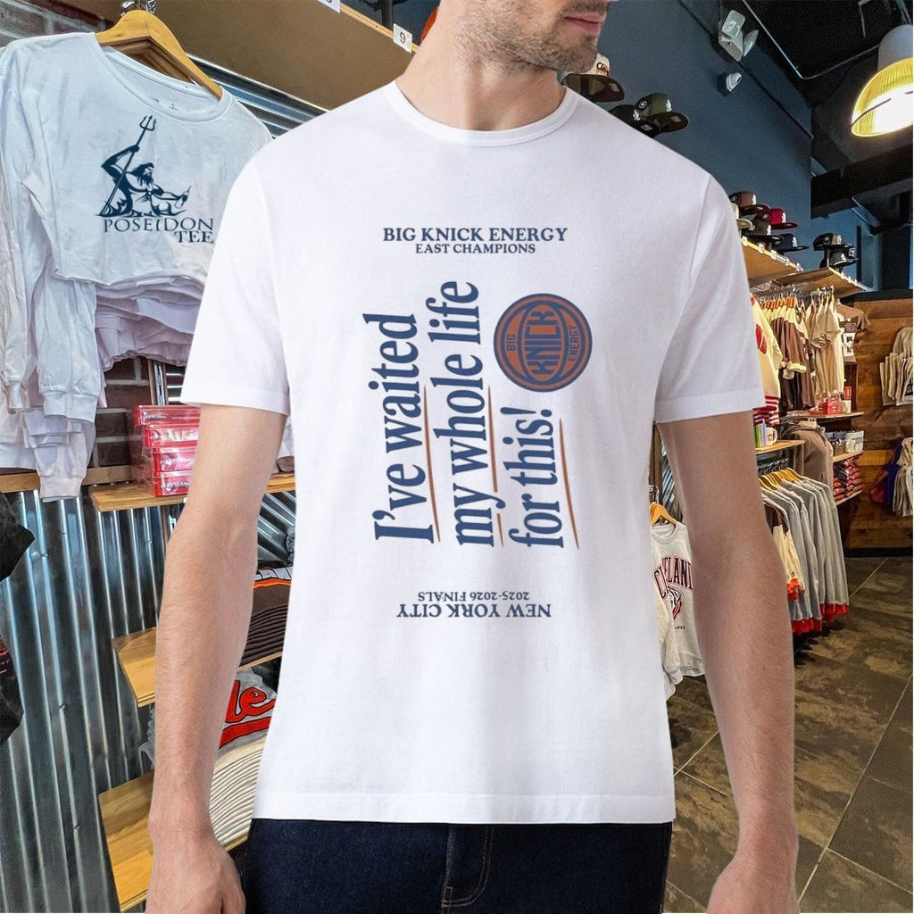 New York Knicks Big Knick Energy East Champions I’ve Waited My Whole Life For This Rally Towel 2026 Nba Finals T-shirt