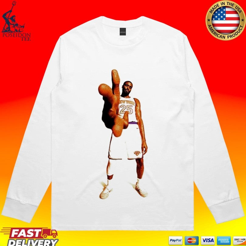 New York Knicks Mikal Bridges Hand Pose T-shirt