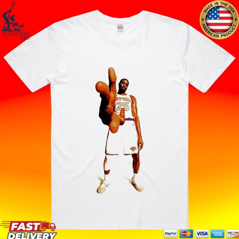 New York Knicks Mikal Bridges Hand Pose T-shirt