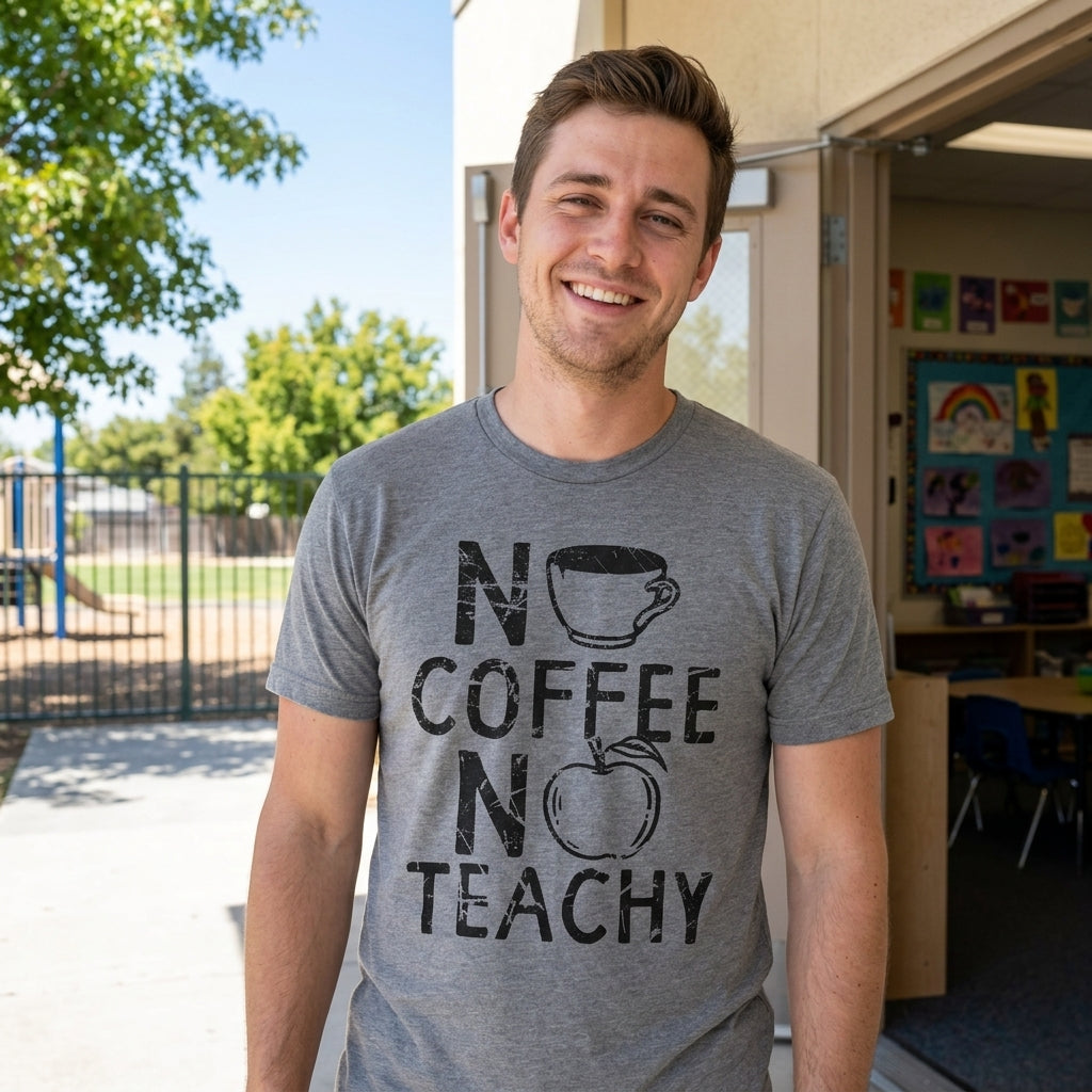No Coffee No Teachy Men's T Shirt