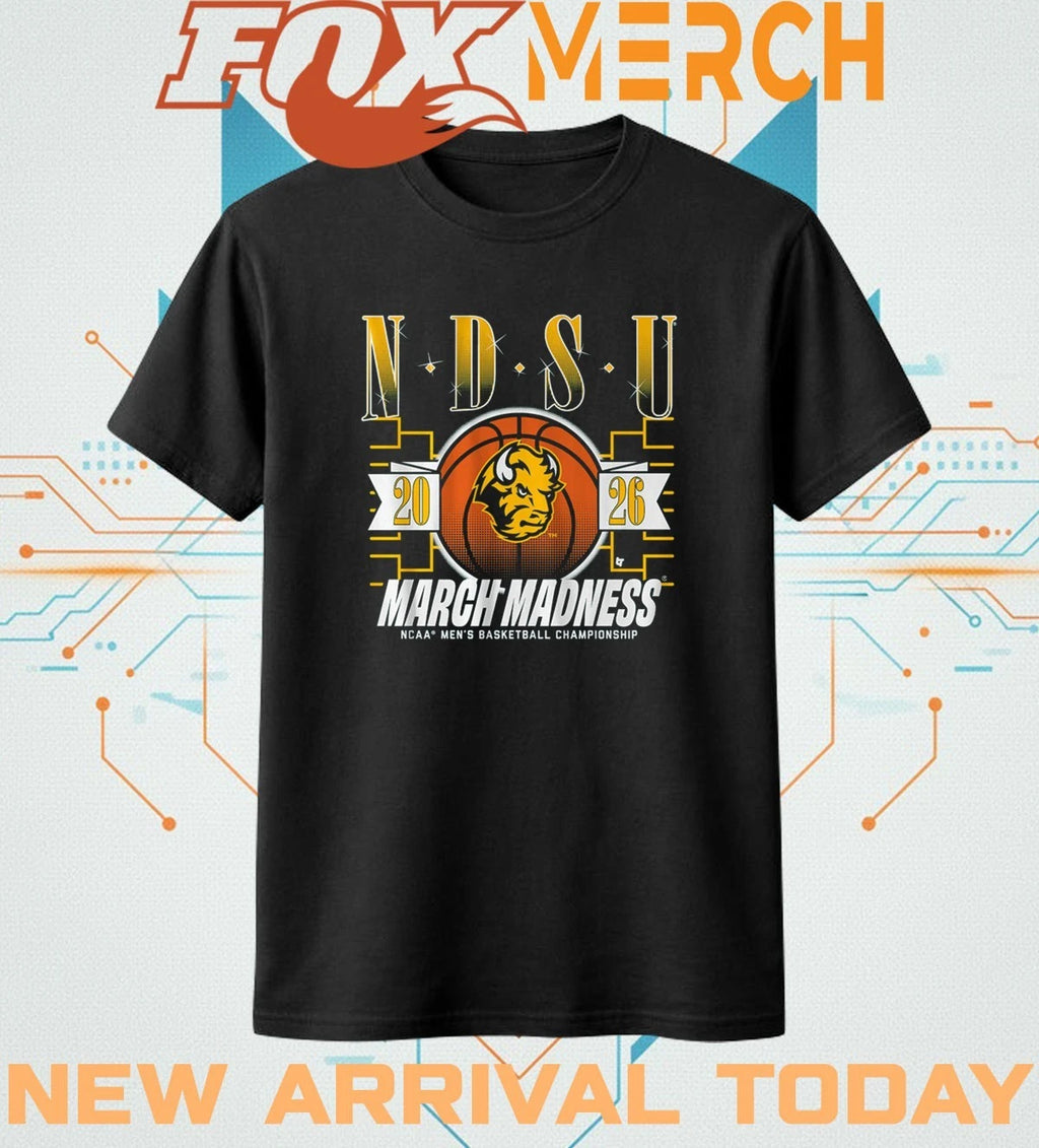 North Dakota State Bison Men’s Basketball 2026 March Madness t-shirt