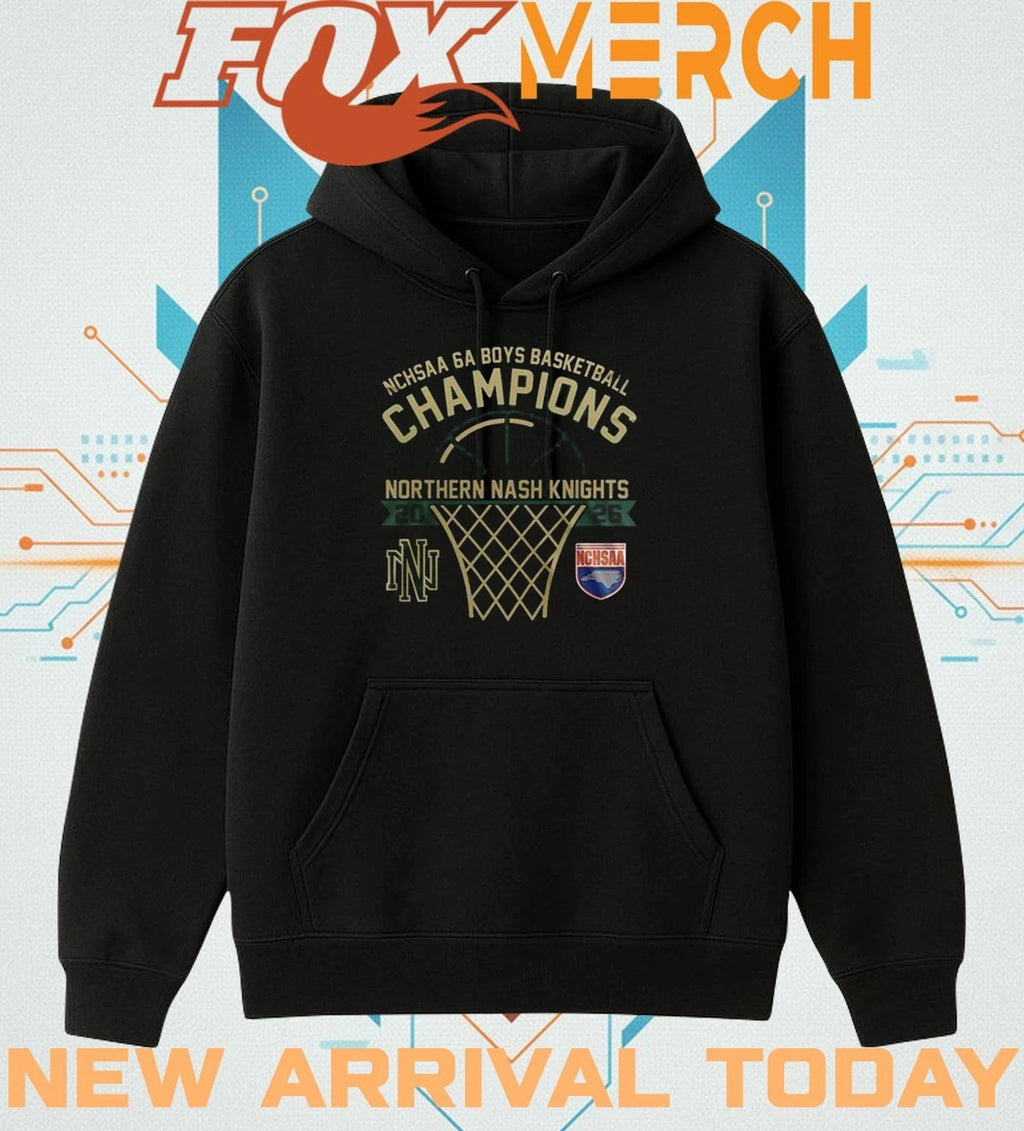 Northern Nash Knights 6A Boys Basketball Champions 2026 t-shirt