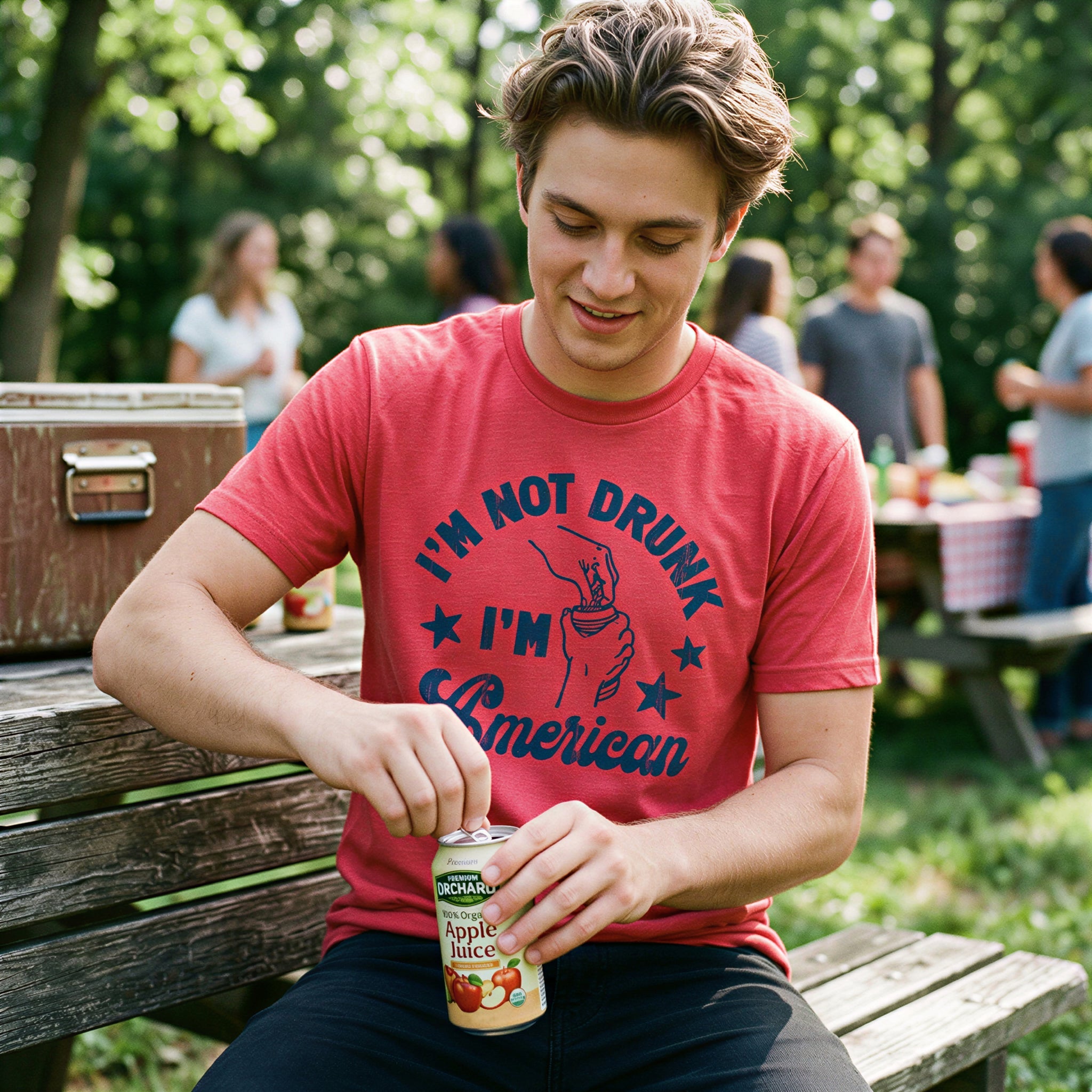 Im Not Drunk Im American Men's T Shirt