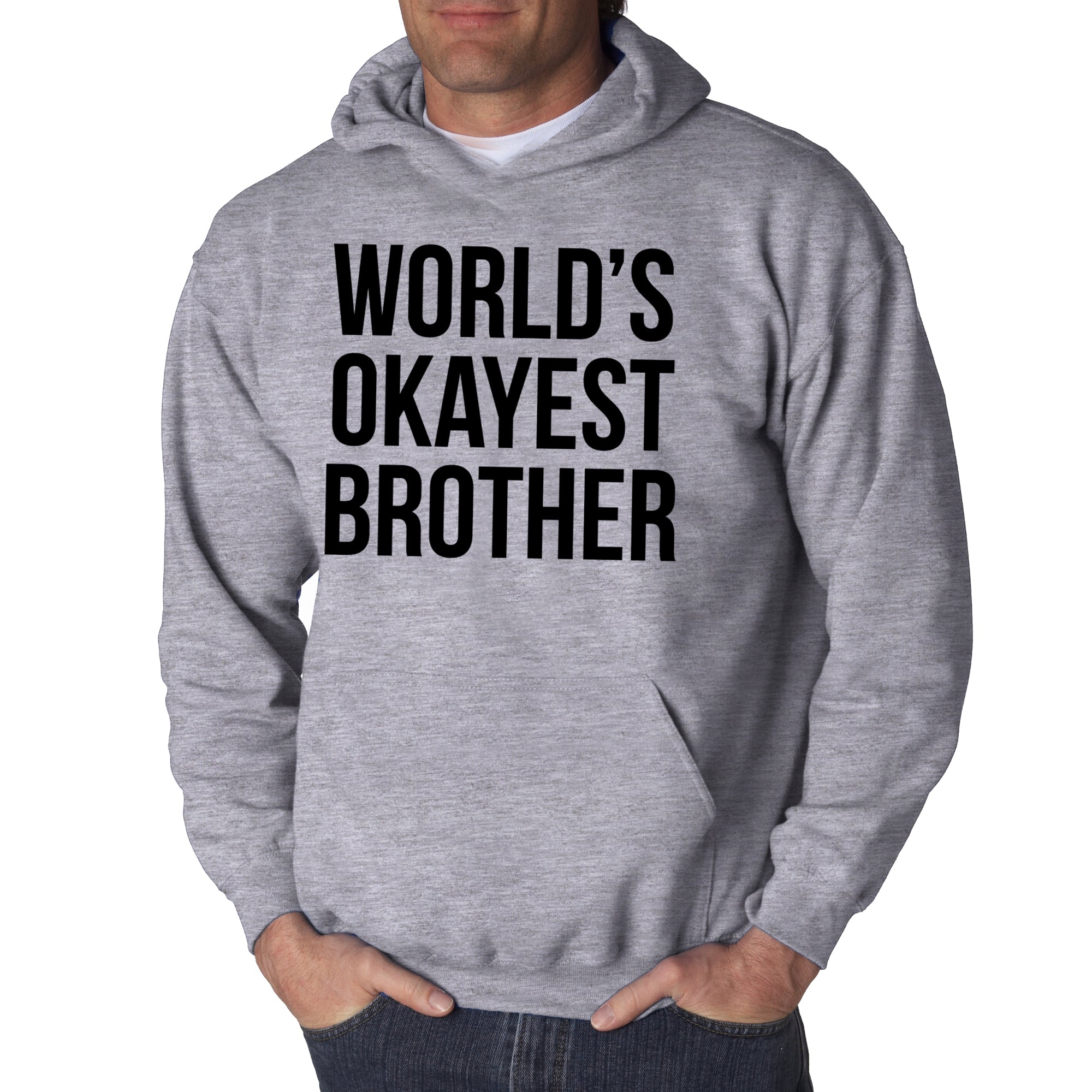 World's Okayest Brother Black Hoodie