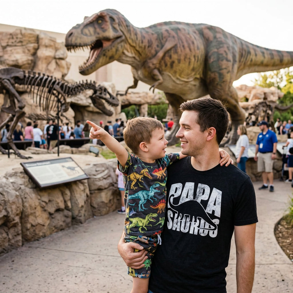 Papasaurus Silhouette Men's T Shirt