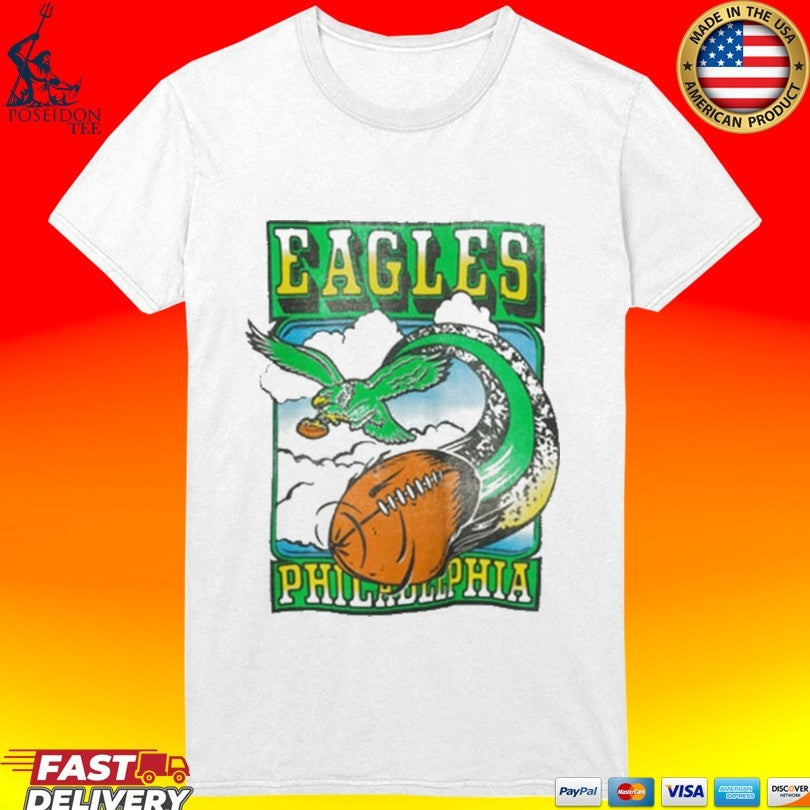 Philadelphia Eagles Sky Vintage T-shirt