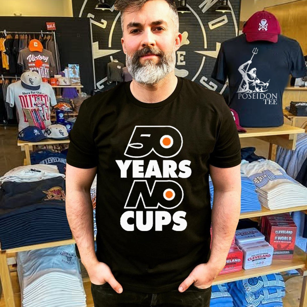 Philadelphia Flyers 50 Years No Cups T-shirt
