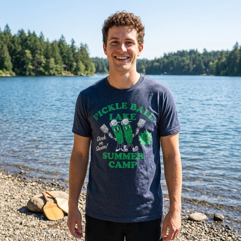 Pickleball Lake Summer Camp Men's T Shirt