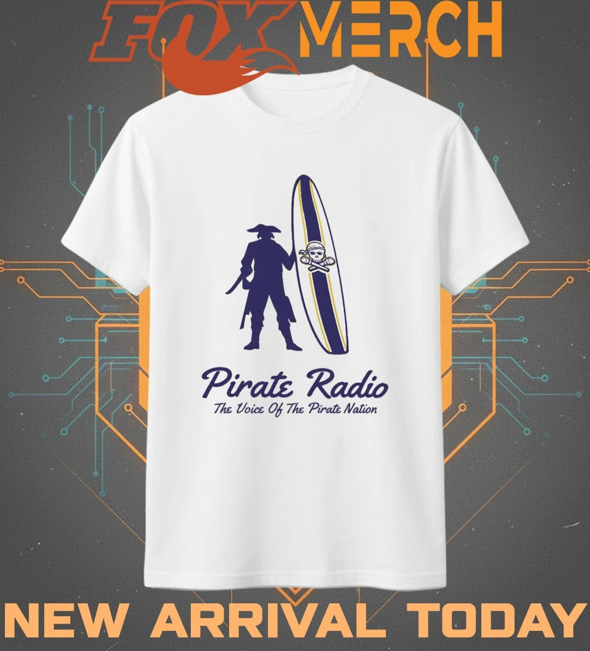 Pirate radio the voice of the pirate nation 2026 t-shirt
