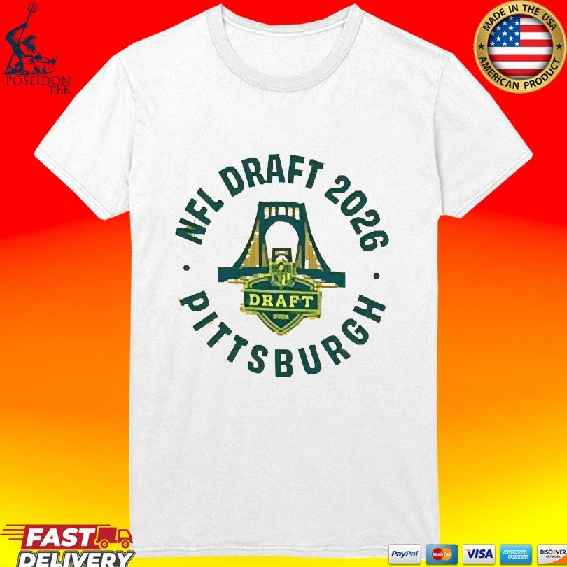 Pittsburgh Steelers NFL Draft 2026 Bridge T-shirt