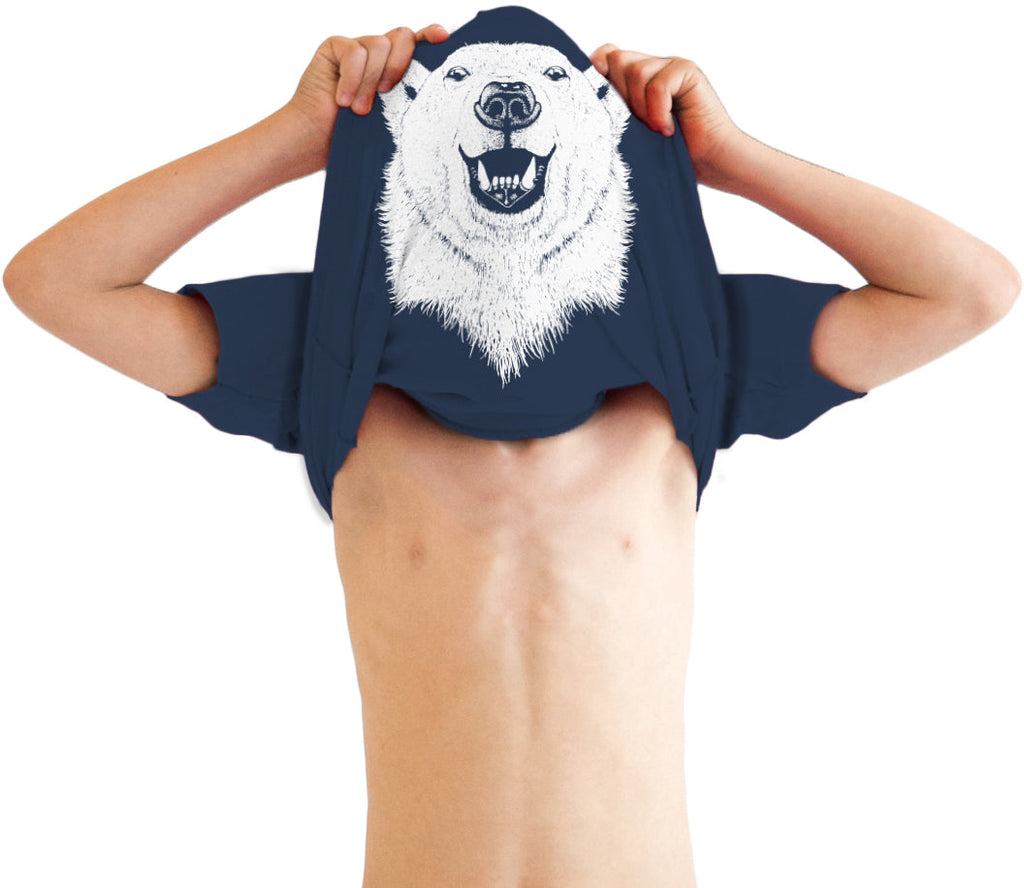 Ask Me About My Polar Bear Flip Youth T Shirt