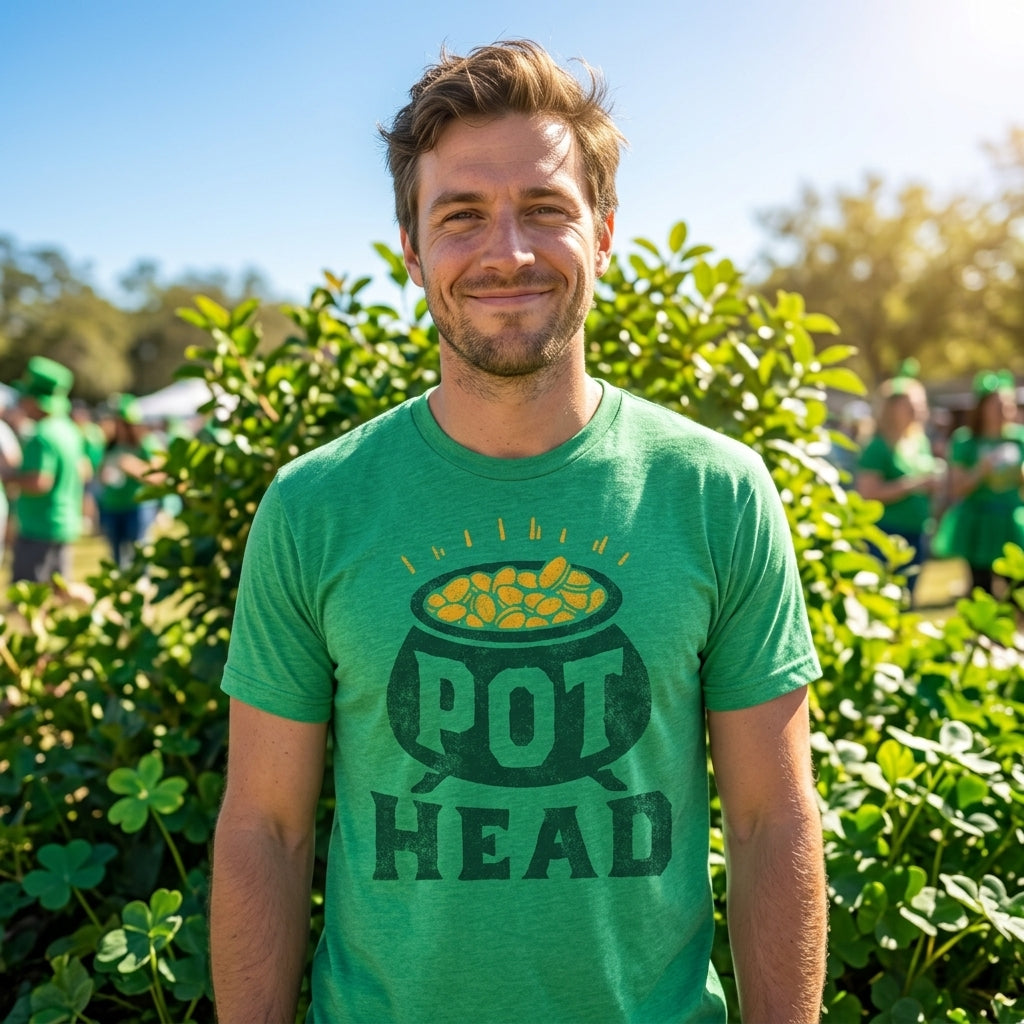 Pot Head St Pats Men's T Shirt