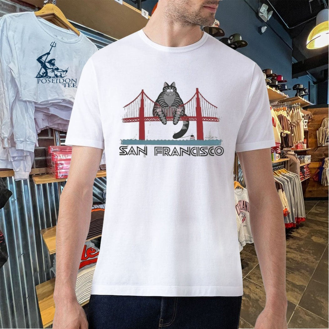 Project Hail Mary Cat San Francisco Golden Gate Bridge T-shirt