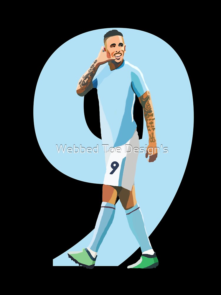 Manchester City's Gabriel Jesus by Webbed Toe Design's