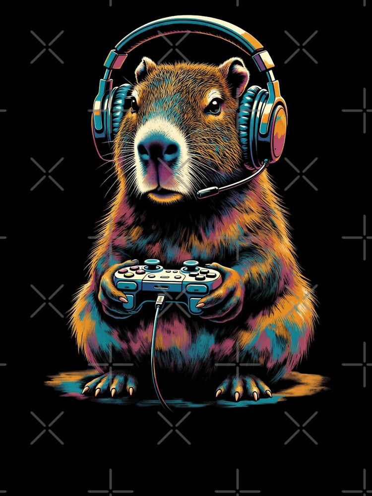 Capybara Gaming Video Game Lover by GrumpySableye