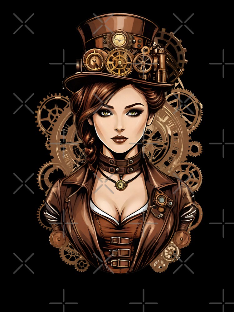 Steampunk Woman Vintage Retro Style by MusesWhispers