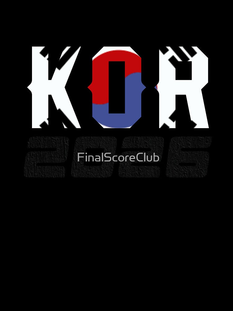 South Korea KOR 2026 Design by FinalScoreClub