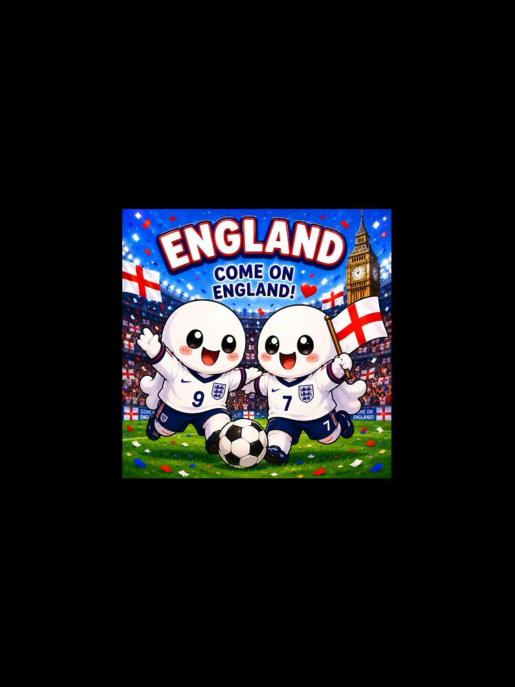Cute England Football Ghost by QuirkNest Studio