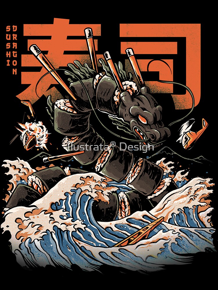 The Black Sushi Dragon by Ilustrata®