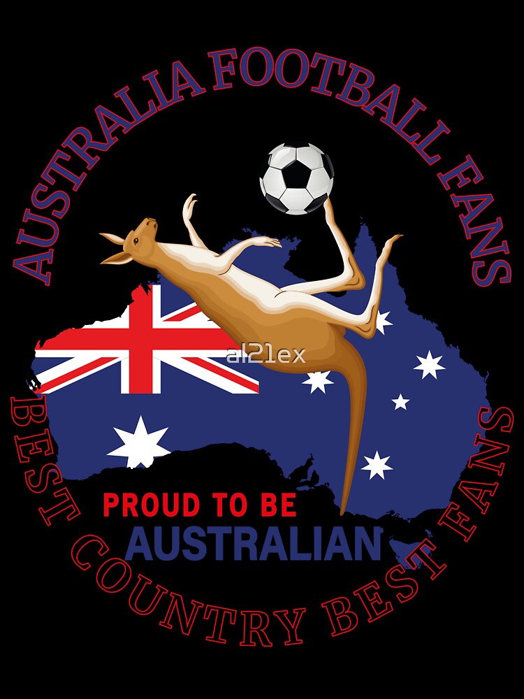 AUSTRALIA FOOTBALL FANS COLORFUL UNIQUE by al21ex