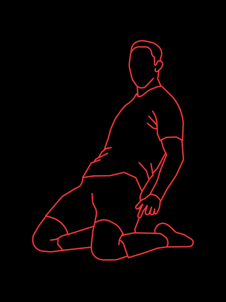 Red Celebrating Player 2 | Player Celebration by Football Stickers World