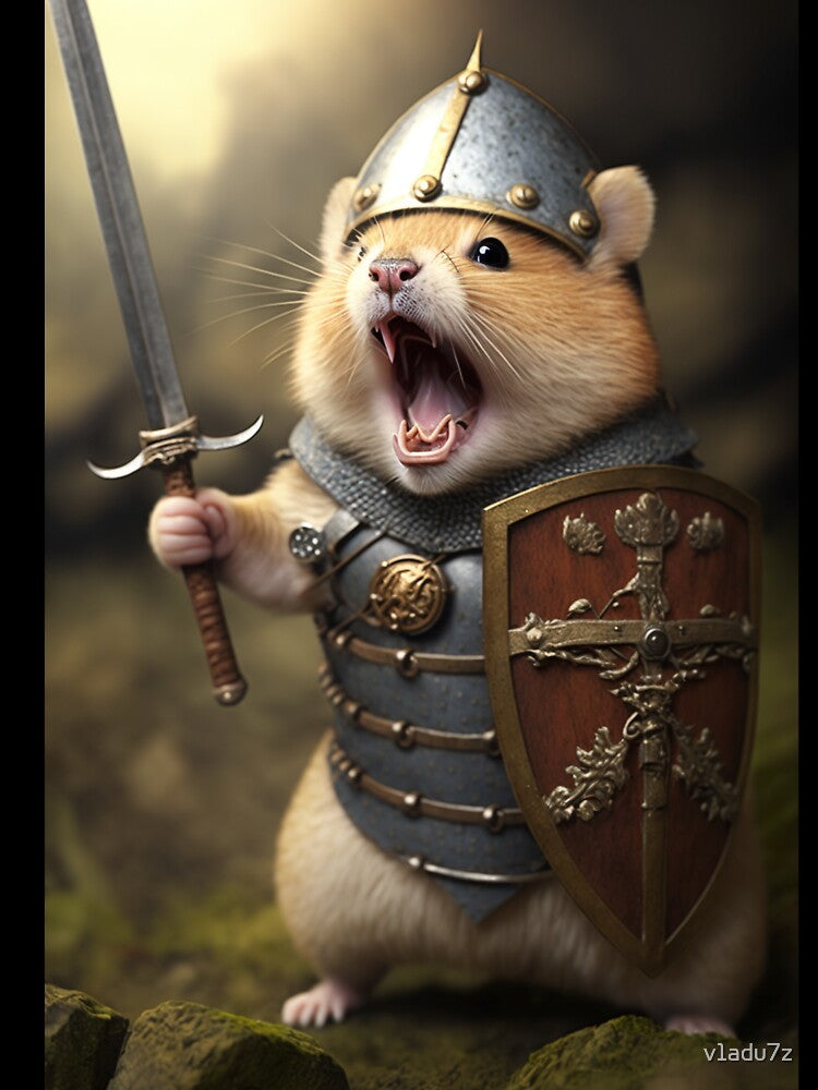 Warrior Hamster Ready for Battle in the 12th Century by v1adu7z