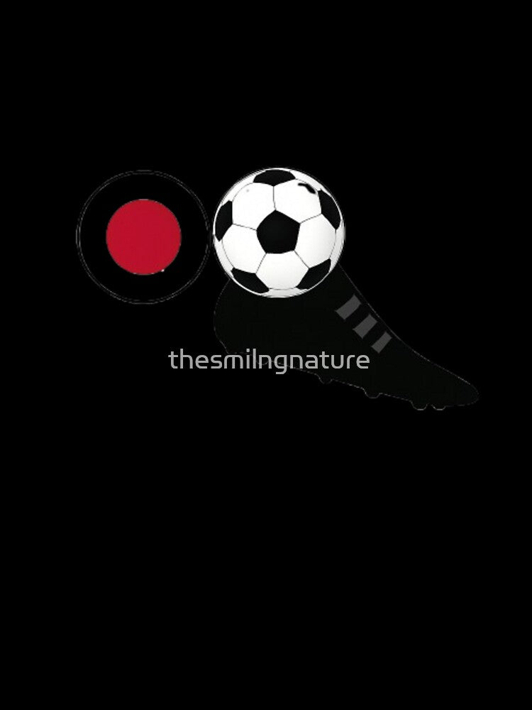 Japan Soccer Vibes – Flag, Ball & Boot Combo by thesmilngnature