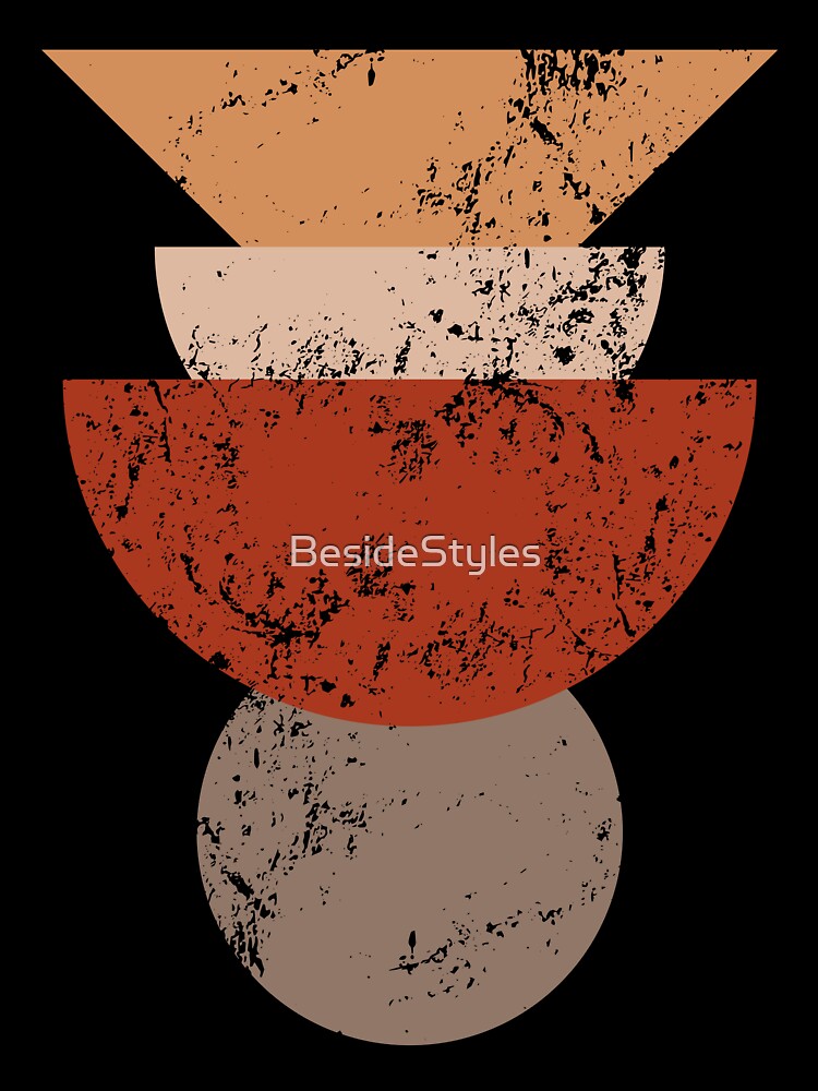 Geometric Boho Art Prints in Earthy Tones by BesideStyles
